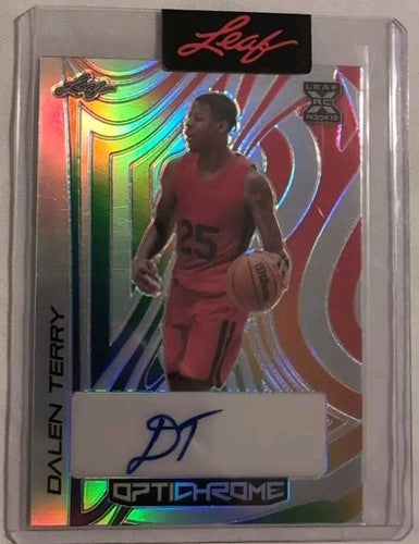 DALEN TERRY 2022-23 Leaf Optichrome PROOF AUTO Prismatic SP #1/1 Bulls Arizona