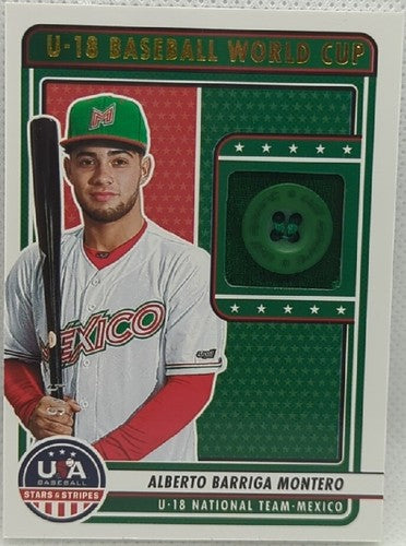 ALBERTO BARRIGA MONTERO 2023 USA Stars & Stripes Jersey BUTTON PATCH #5/6 Mexico