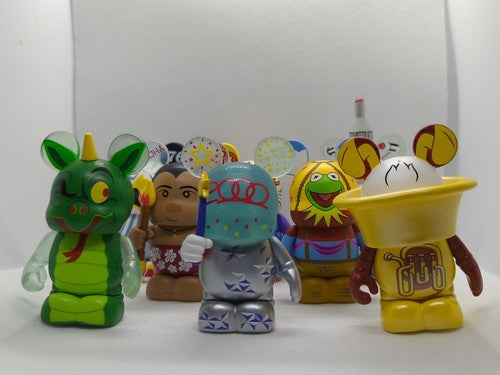 Disney Park Series #7 Vinylmation 13 SET + Chaser Topper Mickey Mouse World Land