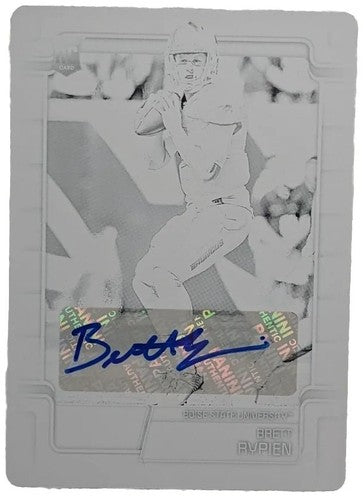BRETT RYPIEN 2019 Panini Score RC AUTO PRINTING PLATE #1/1 Broncos Rams Seahawks