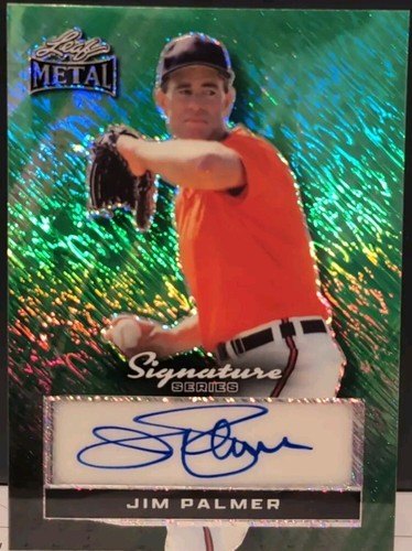 JIM PALMER 2024 Leaf Metal Signature Series Borderless AUTO Shimmer #1/1 Orioles
