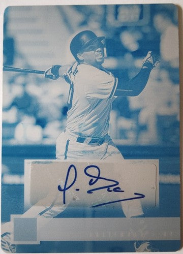 YUSNIEL DIAZ 2019 Panini Chronicles RC AUTO PRINTING PLATE #1/1 Dodgers Orioles