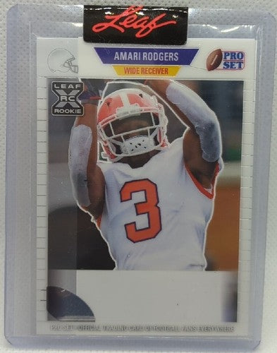 AMARI RODGERS 2021 Leaf Pro Set Pre-Production PROOF SP #1/1 Packers Texans of