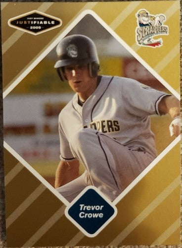 TREVOR CROWE 2005 Just Minors Justifiable Gold RC Glossy SP #1/1 of Cleveland