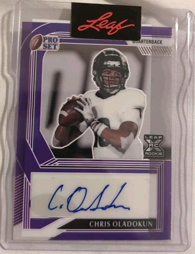 CHRIS OLADOKUN 2022 Leaf Pro Set Pre-Production Proof AUTO SP #1/1 Jackrabbits