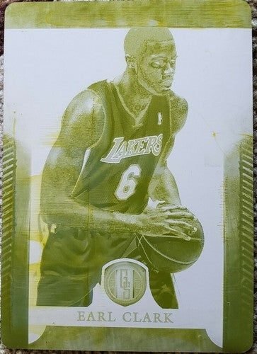 EARL CLARK 2012-13 Panini Gold Standard PRINTING PLATE SP #1/1 of Lakers Suns