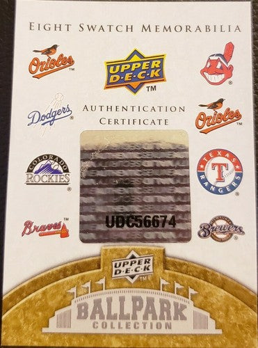 Troy TULOWITZKI Adam JONES HALL ESCOBAR Nick MARKAKIS 2009 UD Ballpark Jersey