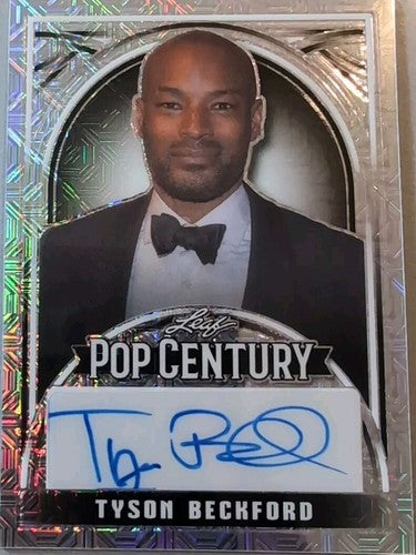 TYSON BECKFORD 2024 Leaf Pop Century AUTO SILVER MOJO SP #1/1 of Celebrity Model