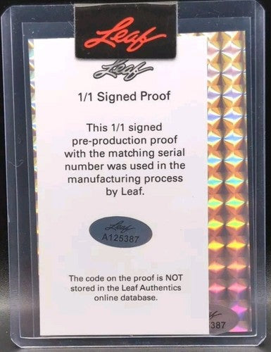 AMINU MOHAMMED 2022-23 Leaf Exotic Pre-Production PROOF RC AUTO Zebra SP 1/1 of