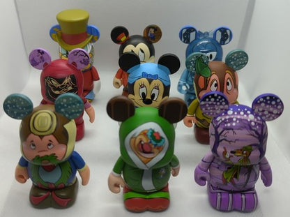 9 Disney 3" Vinylmation Mickey's Christmas Carol LOT Scrooge McDuck Goofy Ghosts