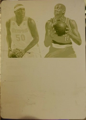 LaMarcus ALDRIDGE Zach RANDOLPH 2012-13 National Treasures PRINTING PLATE #1/1