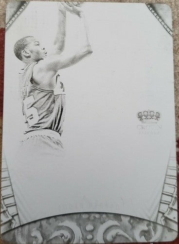 CHUCK PERSON 2012-13 Preferred Crown Royale PRINTING PLATE 1/1 of 1 Pacers Spurs