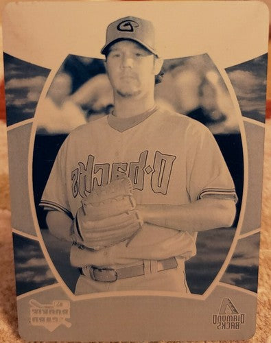 MICAH OWINGS 2007 Upper Deck MLB Elements RC PRINTING PLATE SP #1/1 Diamondbacks