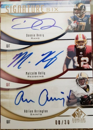 Eddie ROYAL Donnie AVERY Earl BENNETT CALDWELL KELLY 2009 SP Signature Six AUTO