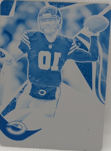 MITCHELL TRUBISKY 2019 Panini Rookies Stars Airborne PRINTING PLATE SP 1/1 Bears