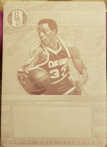DAVID THOMPSON 2012-13 Panini Gold Standard PRINTING PLATE SP 1/1 Nuggets Sonics