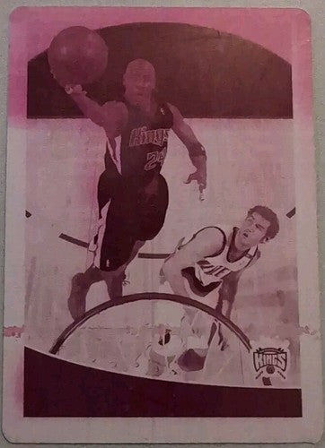 BOBBY JACKSON 2009-10 Topps Basketball PRINTING PLATE SP #1/1 of Kings Grizzlies