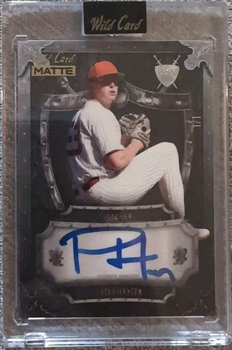 PETER HANSEN 2024 Wild Card Matte Weekend Warriors RC AUTO BLACK #1/1 Cardinals