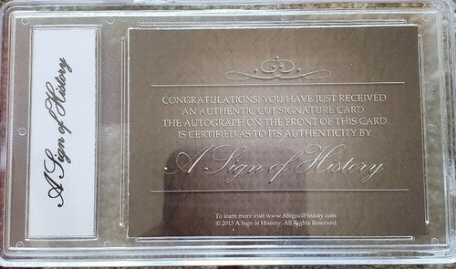 BRANDI CHASTAIN 2013 A Sign of History Cut AUTO Autograph SP #1/1 of 1 World Cup