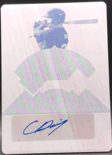 CHASE DAVIS 2023 Leaf Trinity The Cycle RC AUTO PRINTING PLATE SP #1/1 Cardinals