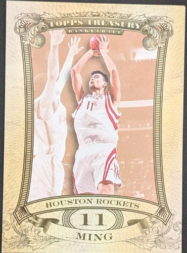 YAO MING 2008-09 Topps Treasury RIP CARD Bronze SP #88/99 Rockets China Ripped