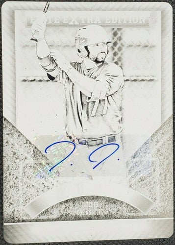 JULIAN LEON 2015 Panini Elite Extra Edition AUTO PRINTING PLATE #1/1 Dodgers RC