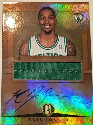 KRIS JOSEPH 2012-13 Panini Gold Standard RC DUAL AUTO Jersey Boston Celtics Nets