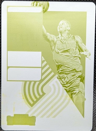 CJ McCOLLUM 2018-19 Panini Contenders PRINTING PLATE SP #1/1 Trail Blazers C. J.