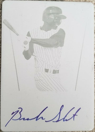 BRANDON SHORT 2011 Leaf Metal PRINTING PLATE AUTO Autograph #1/1 of 1 White Sox