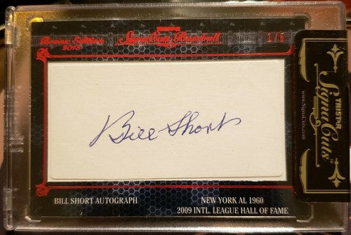 BILL SHORT 2013 TriStar Signa Cuts Bronx Edition AUTO SP #1/5 NY Yankees Orioles