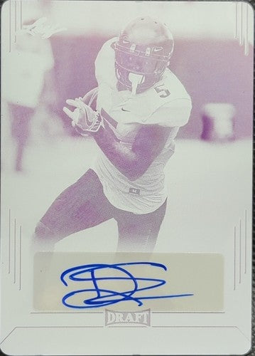 DREDRICK SNELSON 2019 Leaf Draft RC AUTO PRINTING PLATE #1/1 Jaguars UCF One of