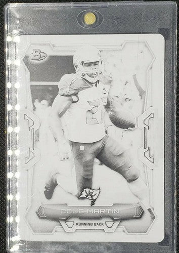 DOUG MARTIN 2015 Topps Bowman PRINTING PLATE #1/1 Tampa Bay Buccaneers Raiders
