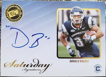 DONALD BROWN 2009 Press Pass Legends "DB" Nickname AUTO SP Inscription /23 Colts