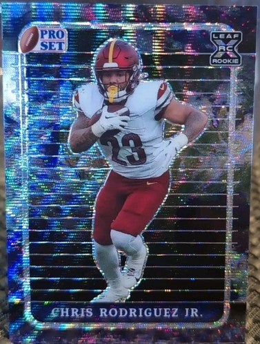 CHRIS RODRIGUEZ JR. 2023 Leaf Pro Set Metal EARTH WAVE #1/1 Commanders Kentucky