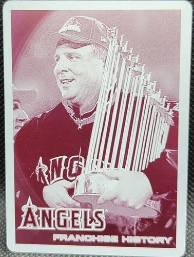 MIKE SCIOSCIA 2010 Topps Franchise History PRINTING PLATE SP #1/1 Angels One of
