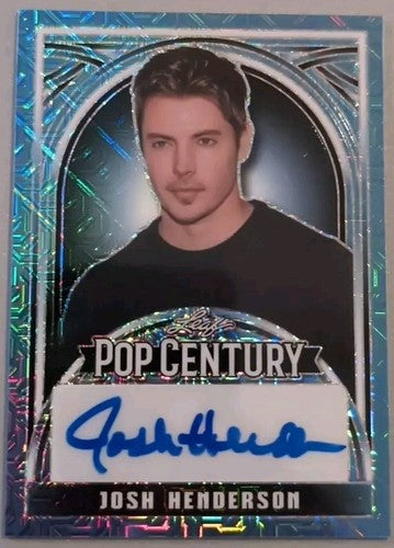 JOSH HENDERSON 2024 Leaf Pop Century AUTO LIGHT BLUE MOJO SP 1/1 Dallas Popstars