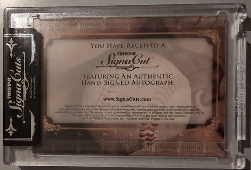 Neil MEDCHILL Kelvin De LEON 2011 Tristar SignaCuts DUAL AUTO GOLD #1/10 Yankees