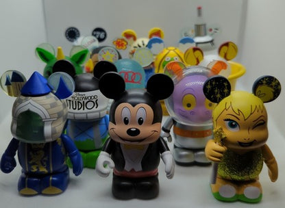 Disney Park Series #7 Vinylmation 13 SET + Chaser Topper Mickey Mouse World Land