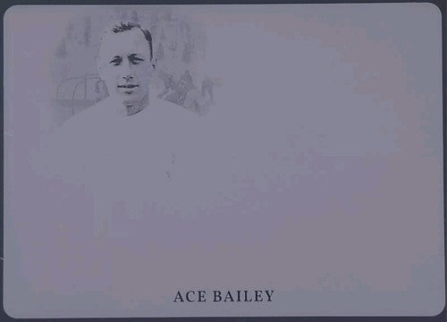 ACE BAILEY 2020-21 Leaf Game Used NHL Hockey PRINTING PLATE SP #1/1 Maple Leafs