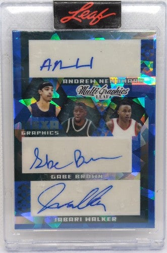 Andrew NEMBHARD Jabari WALKER Vince WILLIAMS JR BOUYEA LEWIS + 2022-23 Leaf AUTO