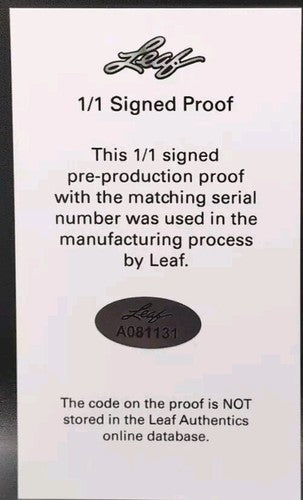 GABRIEL ARIAS 2022 Leaf Metal Pre-Production PROOF AUTO Zebra SP #1/1 Guardians