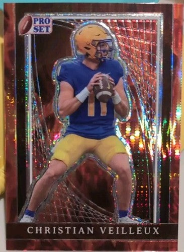 CHRISTIAN VEILLEUX 2024 Leaf Pro Set Metal FIRE PULSAR SP 1/1 Georgia State Pitt