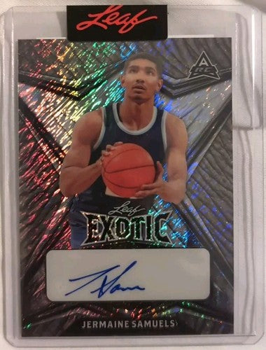 JERMAINE SAMUELS 2022-23 Leaf Exotic Pre-Production PROOF AUTO ELEPHANT SP #1/1