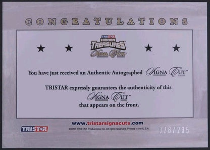 MIKE THOMAS 2007 TriStar Signa Cuts Buyback AUTO GREEN #/235 Chargers Washington