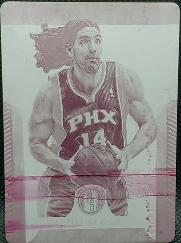 LUIS SCOLA 2012-13 Panini Gold Standard PRINTING PLATE #1/1 Suns Rockets One of
