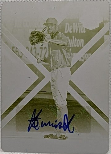 JUNIOR FERNANDEZ 2016 Panini Elite Extra Edition AUTO PRINTING PLATE RC SP #1/1