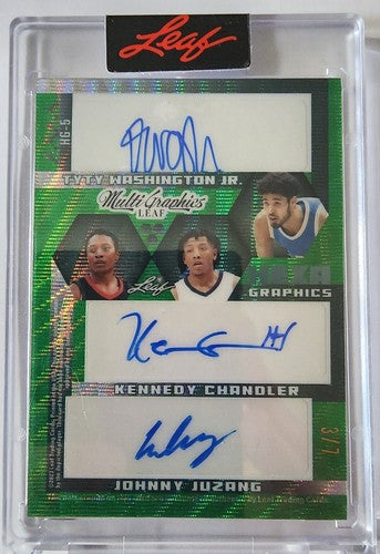 Johnny JUZANG Kendall BROWN Keon ELLIS HARPER 2022-23 Multigraphics Hexa- 6 AUTO
