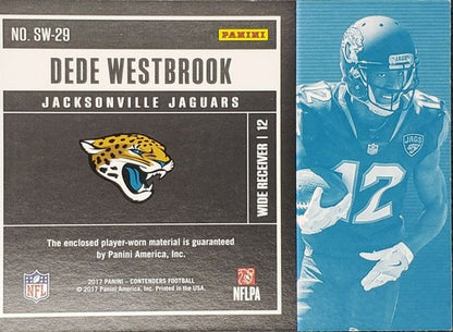 DEDE WESTBROOK 2017 Panini Contenders Rookie Ticket RC JERSEY SP Jaguars Vikings