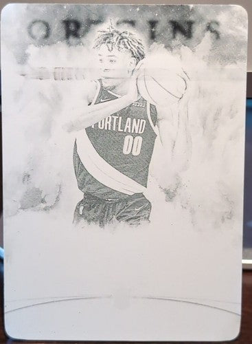 GREG BROWN 2021-22 Panini Origins RC Autographs PRINTING PLATE 1/1 Trail Blazers