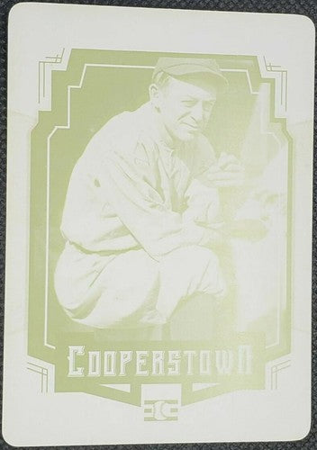MILLER HUGGINS 2015 Panini Cooperstown PRINTING PLATE #1/1 Yankees Hall of Fame